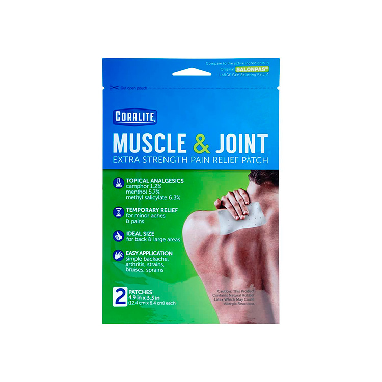 Parche de alivio del dolor de fuerza extra - 2 parches 12.4cm x 8.4cm