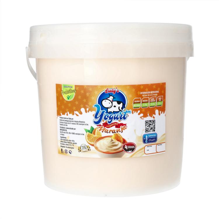 Yogurt probióticos 4tl sabor naranja